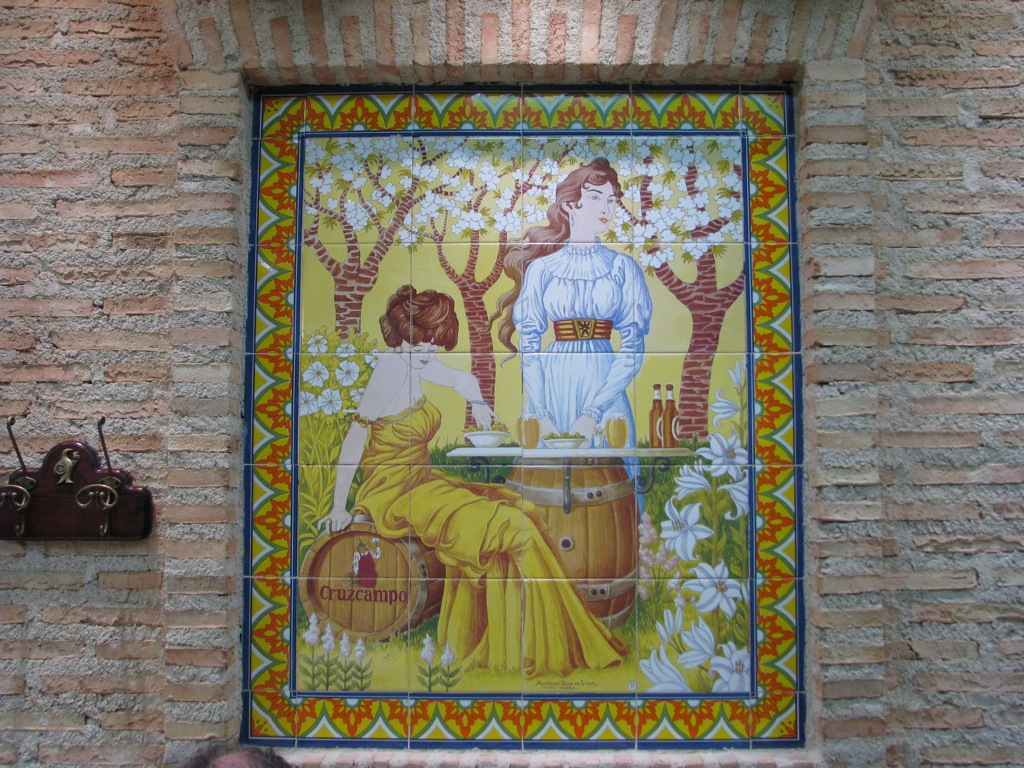 Some of the El Rincon restaurant tiles
